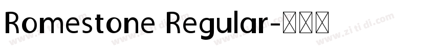 Romestone Regular字体转换